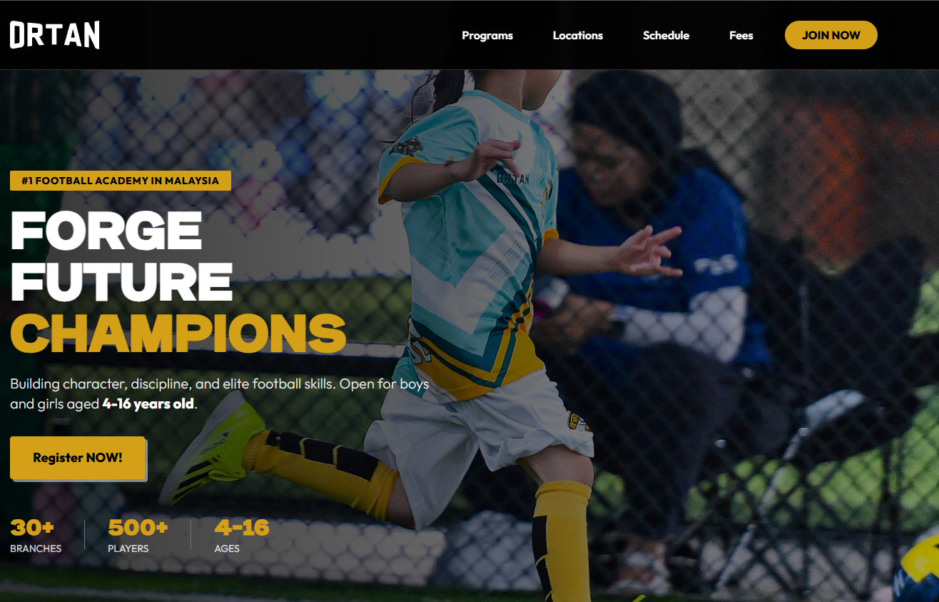 Ortan Sports Website